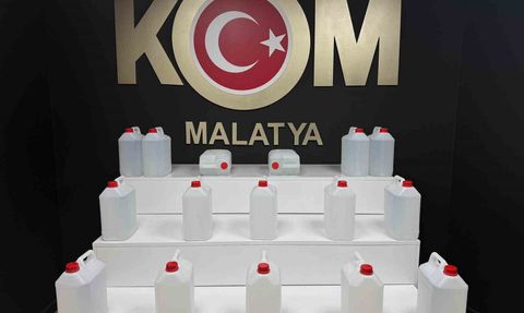 Malatya'da sahte alkol operasyonu: 76 litre etil alkol ele geçirildi