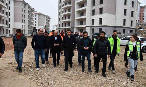 Malatya Taştepe'de 29. Bölge 3. Etap TOKİ konutları hızla yükseliyor