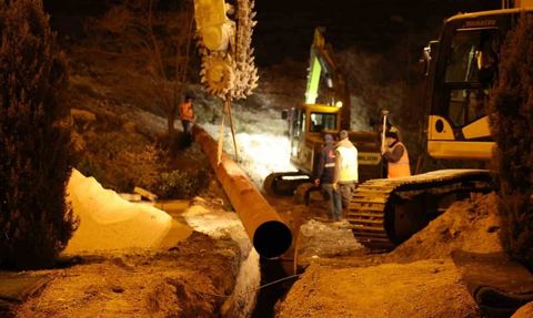 Mardin İçme Suyu Projesinde 4. Etap Tamamlandı — Diyarbakır Bulvarı’nda Hızlı Boru Montajı