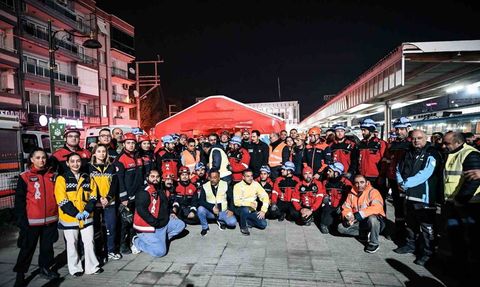 Menemen İZBAN İstasyonu’nda deprem ve kaza tatbikatı