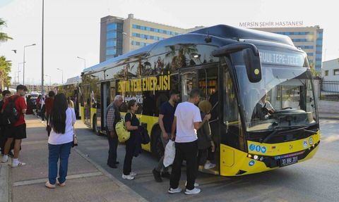 Mersin’de 18 elektrikli otobüs hizmete girdi