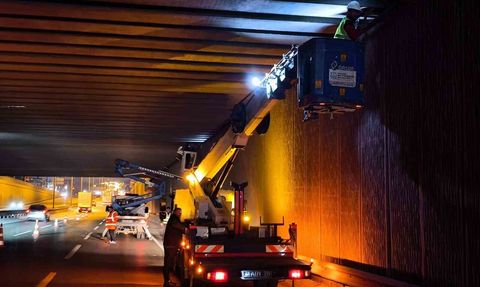 Osmangazi Köprüsü Tüneli LED aydınlatmayla yenilendi