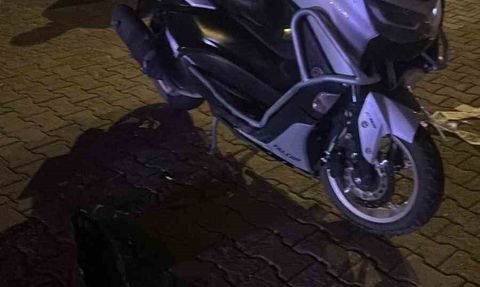 Osmaniye’de motosiklet kazası güvenlik kamerasında