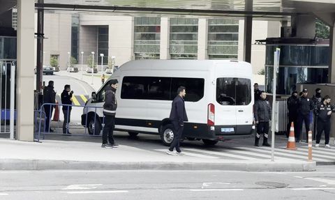 Sadettin Saran Adli Tıp işleminden sonra Çağlayan Adalet Sarayı'na götürüldü