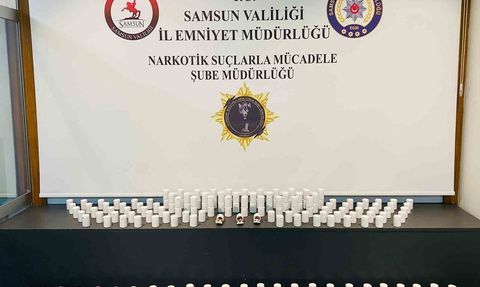 Samsun'da narkotik operasyonu: 14 bin 100 sentetik ecza ele geçirildi