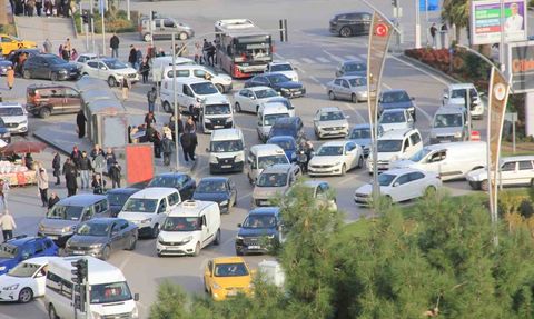 Samsun’da trafiğe kayıtlı motorlu kara taşıtı sayısı 532 bin 670