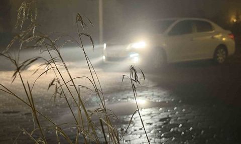 Sivas'ta Akşam Yoğun Sis: Görüş 10 Metreye Düştü
