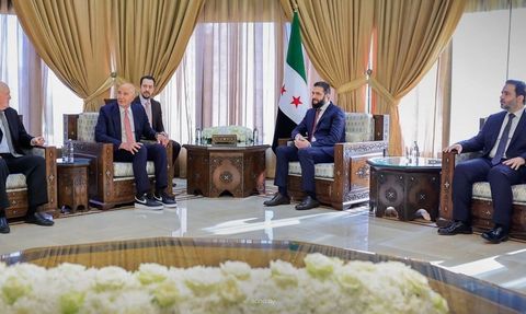 Suriye Devlet Başkanı Ahmed eş-Şara, Tom Barrack'ı Kabul Etti