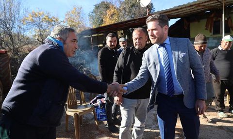 Tavas'ta elektrik panosu yangınında Başkan Tatık aileye konteyner desteği sağladı