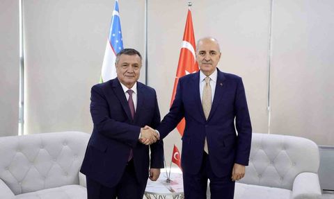 TBMM Başkanı Kurtulmuş, Özbekistan Yasama Meclisi Başkanı İsmailov ile Buhara'da görüştü