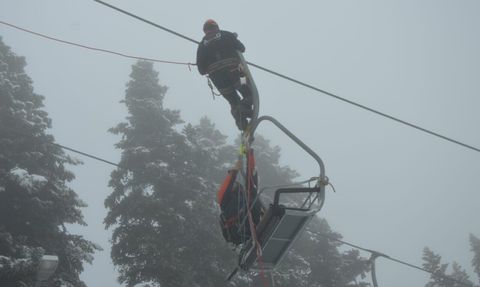 Uludağ’da kış tatbikatı gerçeği aratmadı