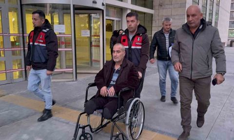 Uyuşturucu ticaretinden hüküm giyen ampute mahkum tekerlekli sandalyeyle cezaevine gönderildi