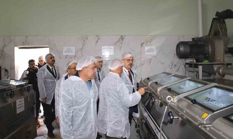 Vali Canbolat, Köşk'teki zeytinyağı sıkım tesislerini inceledi