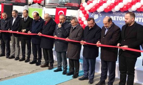 Yeşilyurt’te 70 milyon TL’lik ikinci beton santrali açıldı