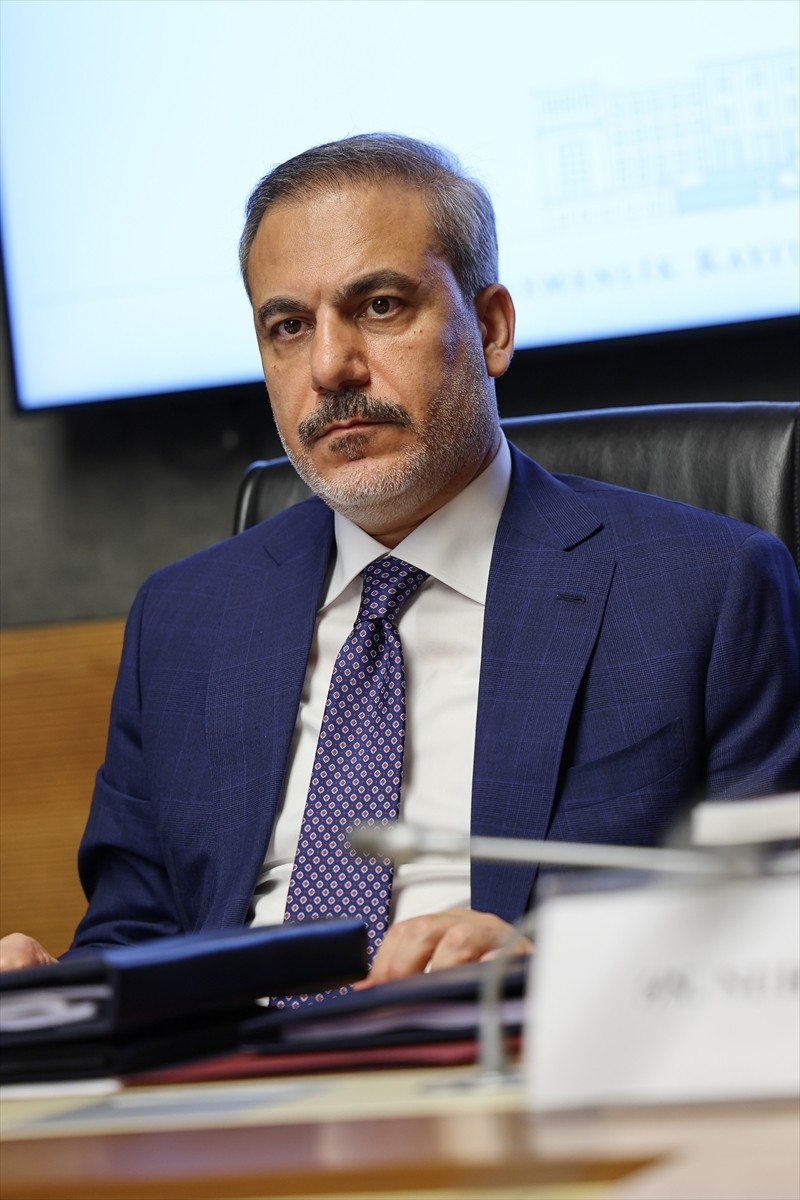 Dışişleri Bakanı Hakan Fidan, TBMM Dışişleri Komisyonu Başkanı Fuat Oktay başkanlığında toplanan...