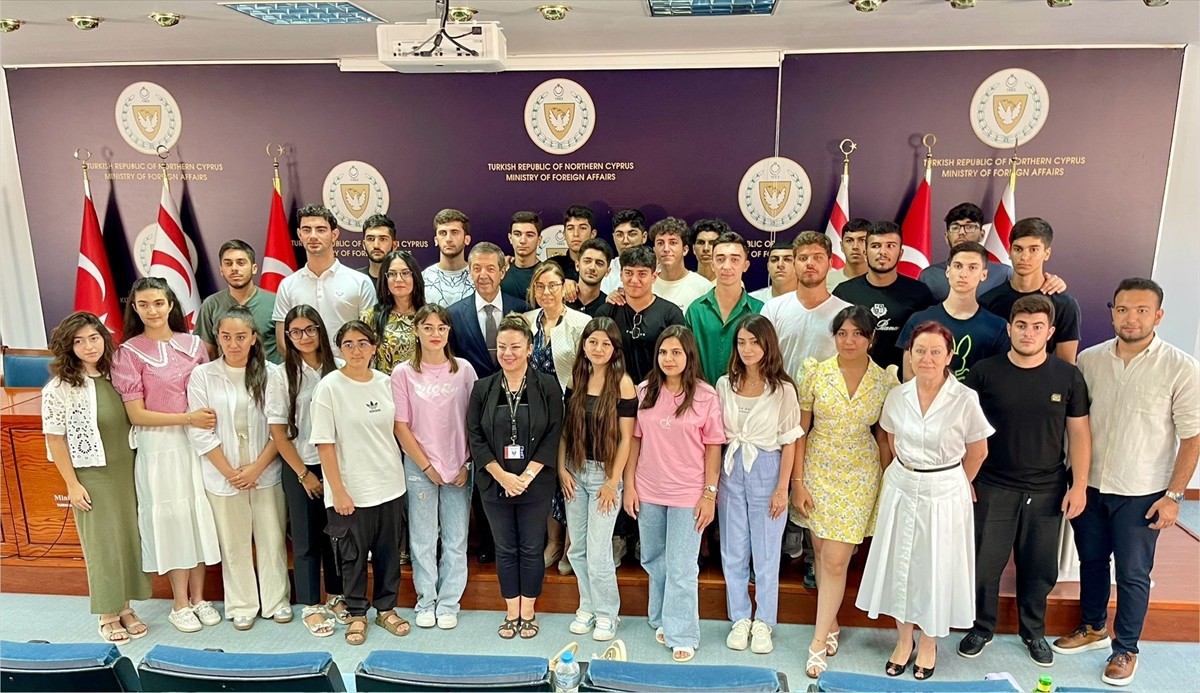 Kuzey Kıbrıs Türk Cumhuriyeti (KKTC) Dışişleri Bakanı Tahsin Ertuğruloğlu, bir etkinlik kapsamında...