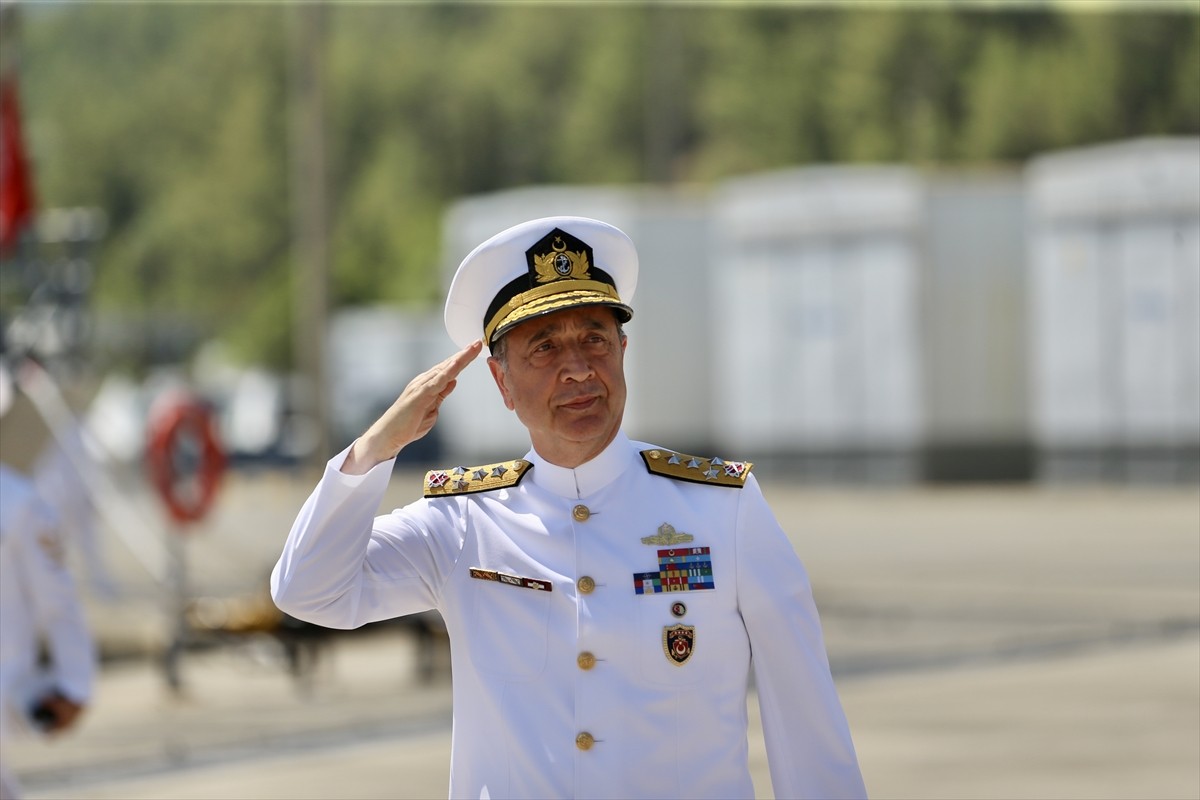 Muğla'nın Marmaris ilçesindeki Aksaz Deniz Üssü'nde, TCG Kuşadası ve TCG Kumkale gemilerinin Katar...