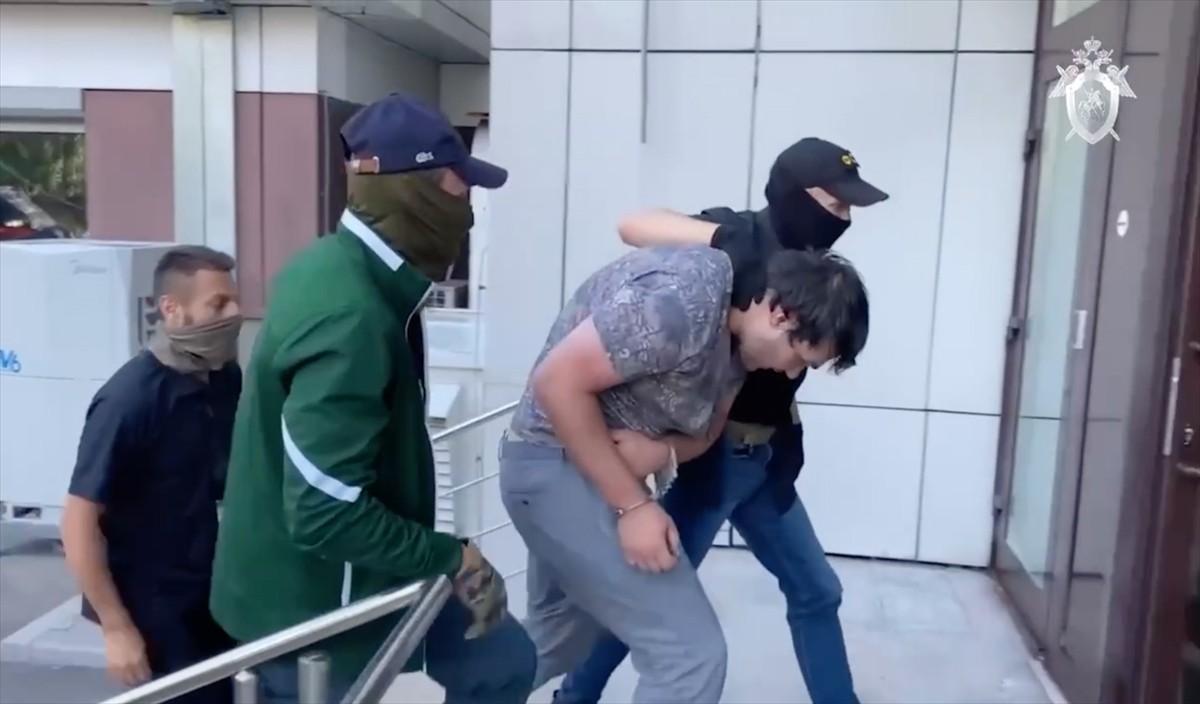 Rusya Federal Güvenlik Servisi (FSB), Moskova'nın kuzeyinde, içinde Rus askeri görevlisinin...