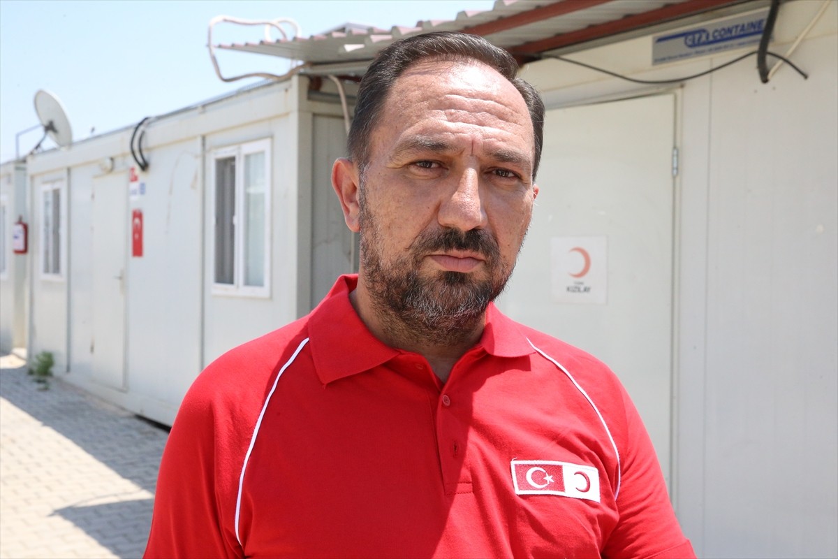 Türk Kızılay, 6 Şubat 2023'teki Kahramanmaraş merkezli depremlerin ardından kurulan konteyner...