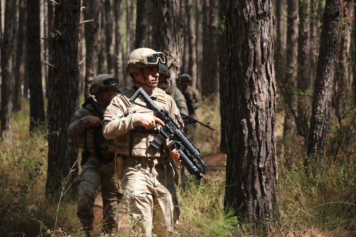 Antalya'da, Aksu İlçe Jandarma Komutanlığına bağlı asayiş ve komando timleri, orman yangınlarının...