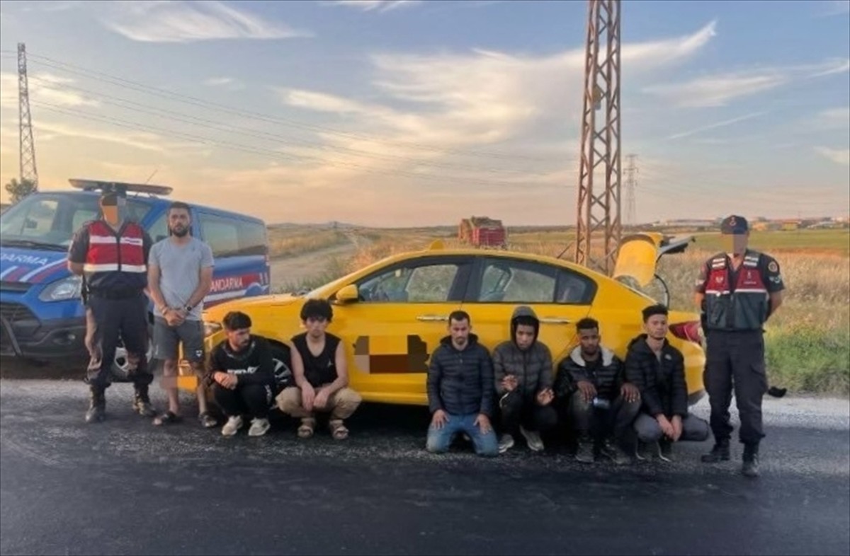 Edirne'de yasa dışı yollarla yurda giren 11düzensiz göçmen yakalandı.