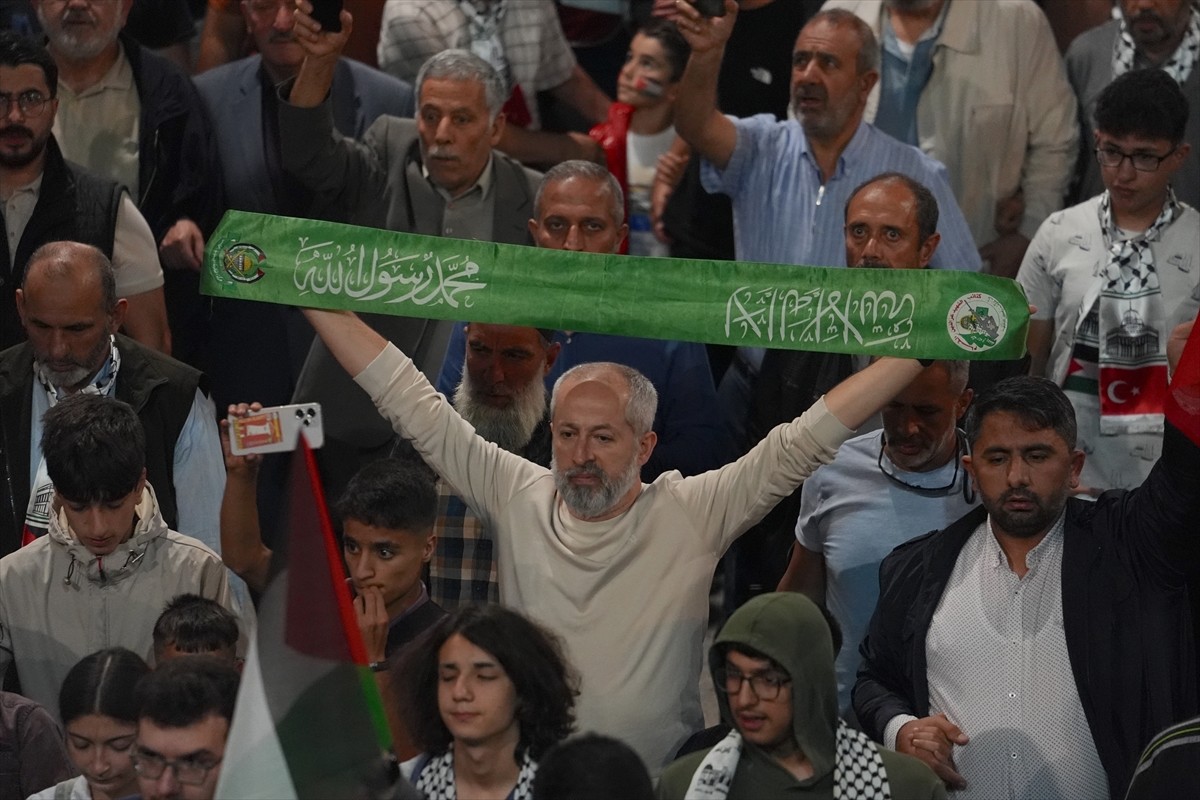 Erzurum'da Hamas Siyasi Büro Başkanı İsmail Heniyye'nin Tahran'da suikasta uğraması ve İsrail'in...