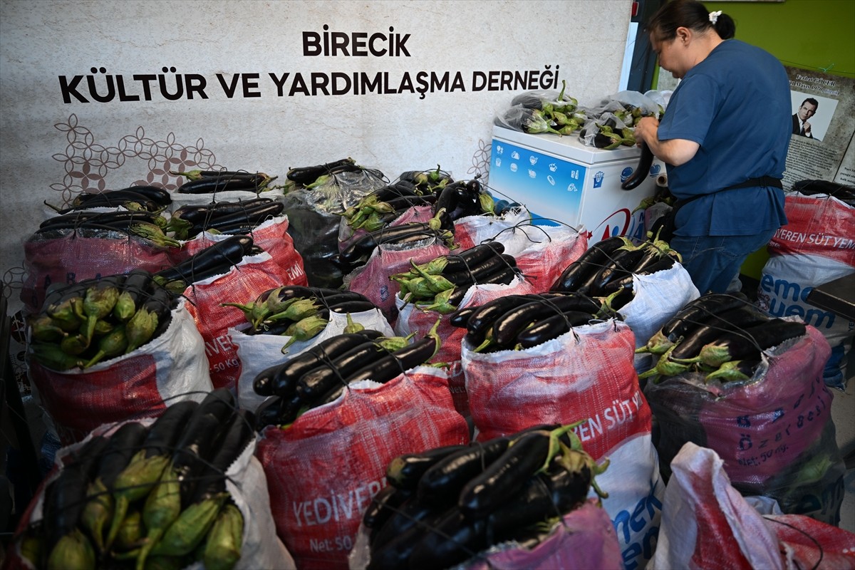 Gaziantep'te düzenlenen 8. Hemşehri Dernekleri Festivali kapsamında bir araya gelen Birecik Kültür...
