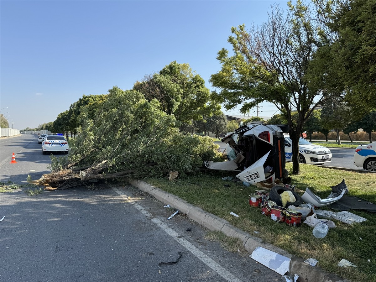 Kahramanmaraş'ta refüjdeki ağaca çarpan otomobildeki 1 kişi öldü, 2 kişi yaralandı. Bölgeye polis...