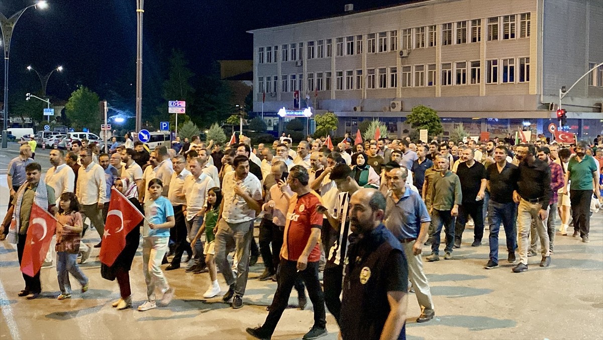 Kırşehir'de, Hamas Siyasi Büro Başkanı İsmail Heniyye'nin Tahran'da suikasta uğraması ve İsrail'in...