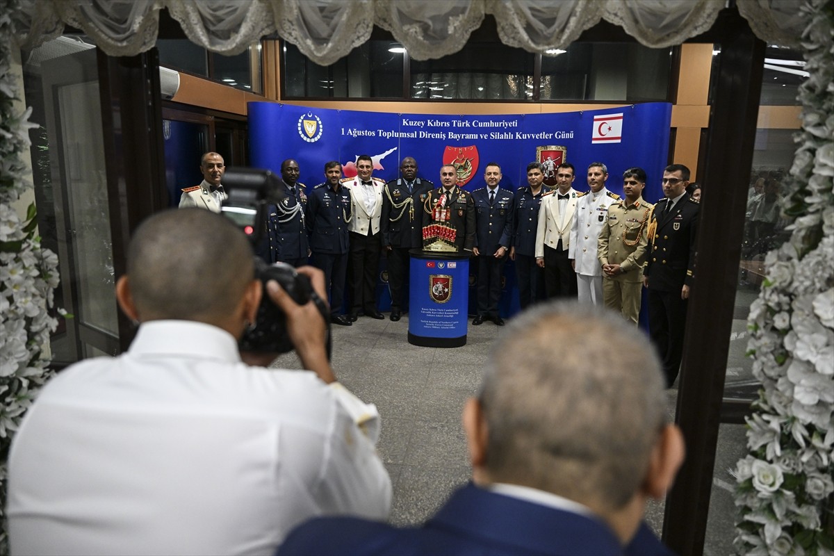 Kuzey Kıbrıs Türk Cumhuriyeti (KKTC) 1 Ağustos Toplumsal Direniş Bayramı başkent Ankara'da Gazi...