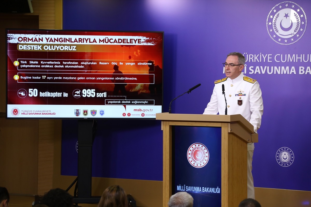 Milli Savunma Bakanlığı (MSB) Basın ve Halkla İlişkiler Müşaviri Tuğamiral Zeki Aktürk, Bakanlıkta...