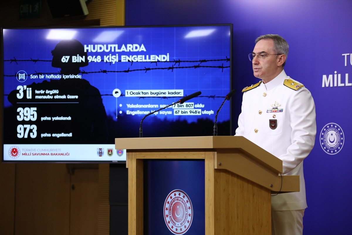 Milli Savunma Bakanlığı (MSB) Basın ve Halkla İlişkiler Müşaviri Tuğamiral Zeki Aktürk, Bakanlıkta...