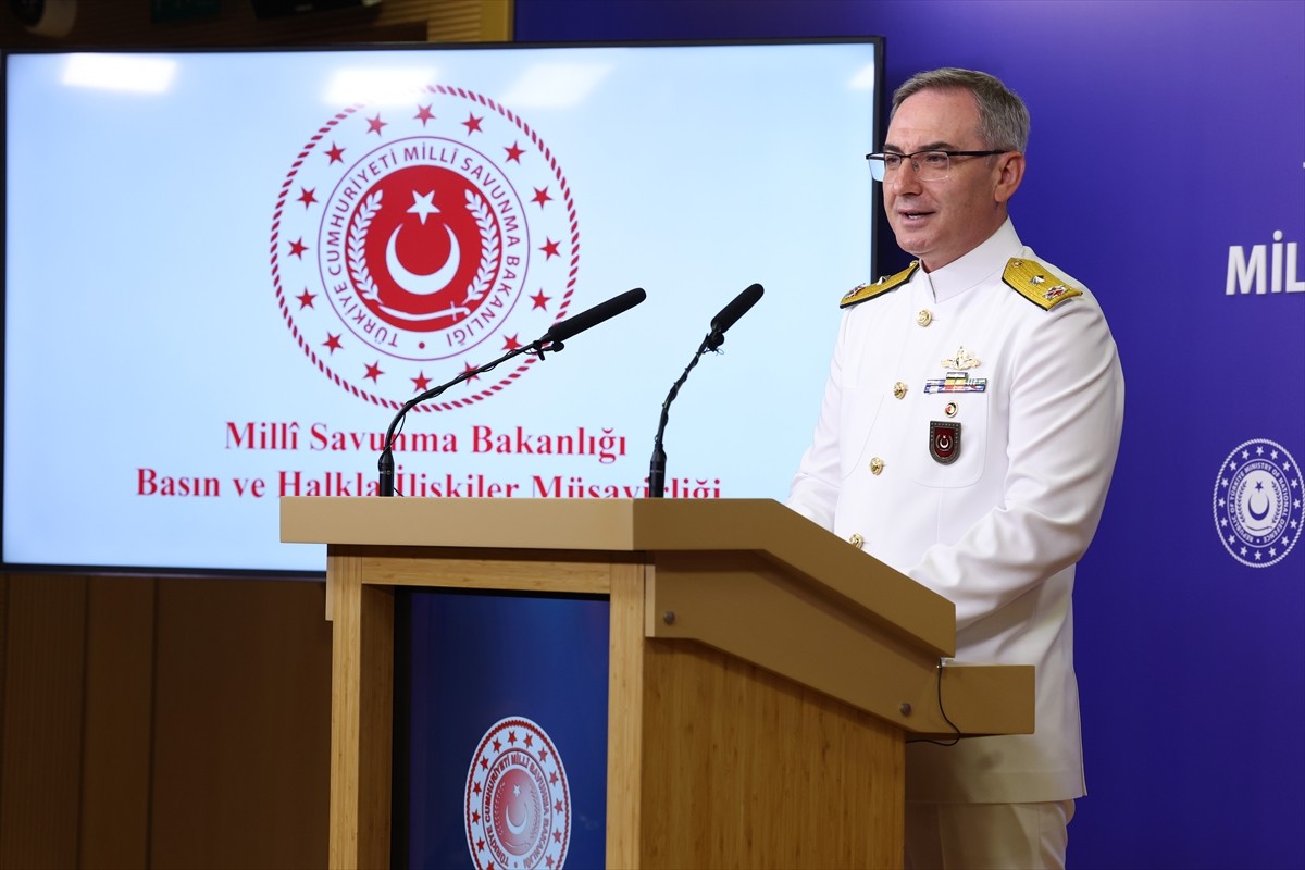 Milli Savunma Bakanlığı (MSB) Basın ve Halkla İlişkiler Müşaviri Tuğamiral Zeki Aktürk, Bakanlıkta...