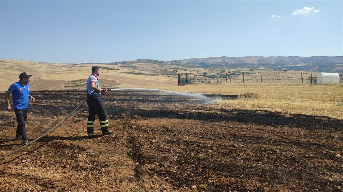 Siirt'te çıkan arazi yangını ekipler tarafından söndürüldü.