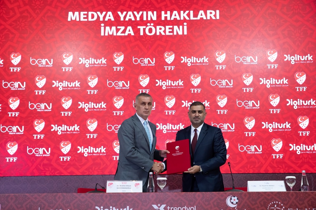 Türkiye Futbol Federasyonu (TFF) ile beIN Medya Grup arasında "Trendyol Süper Lig ve Trendyol 1....