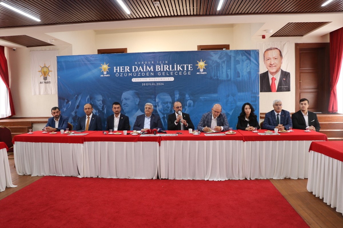 "Türkiye Buluşmaları" programı kapsamında Burdur'a gelen AK Parti Genel Başkan Yardımcısı Vedat...