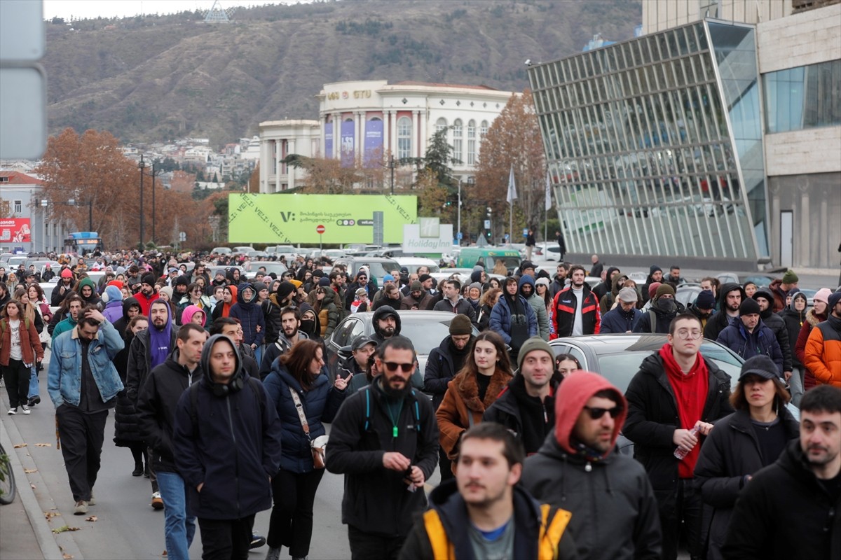 Gürcistan'da temaslarda bulunan Avrupa Parlamentosu (AP) milletvekillerinden oluşan heyet...
