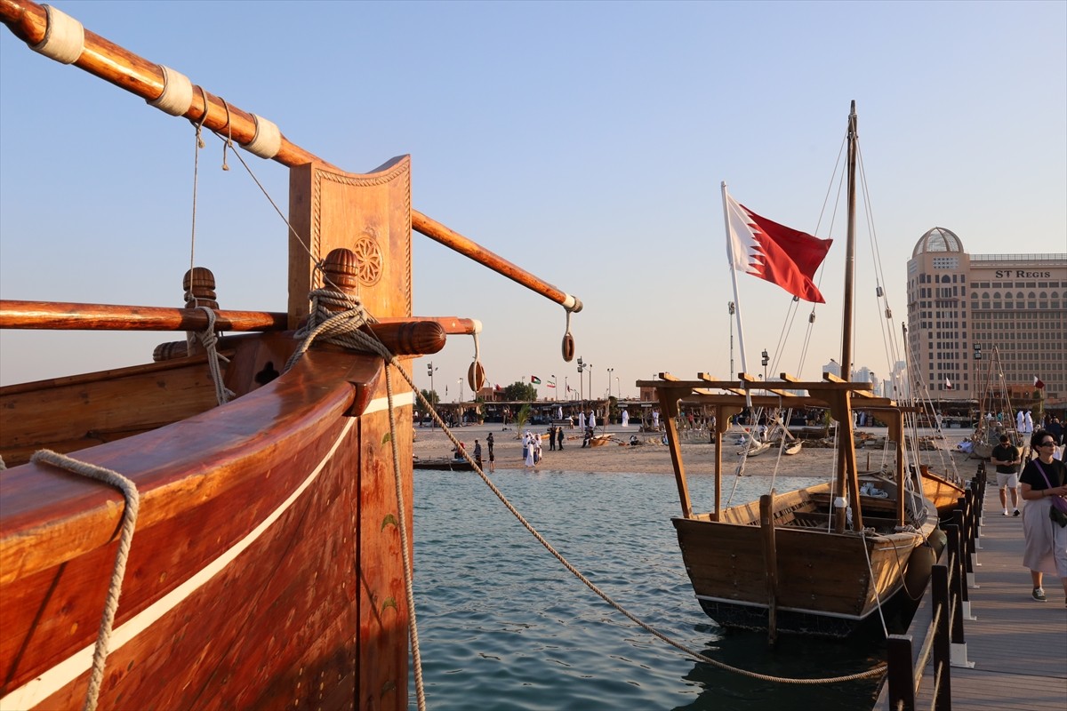 Katar’da geleneksel denizcilik kültürünü yaşatmayı amaçlayan Katara 14. Geleneksel Dhow Festivali...