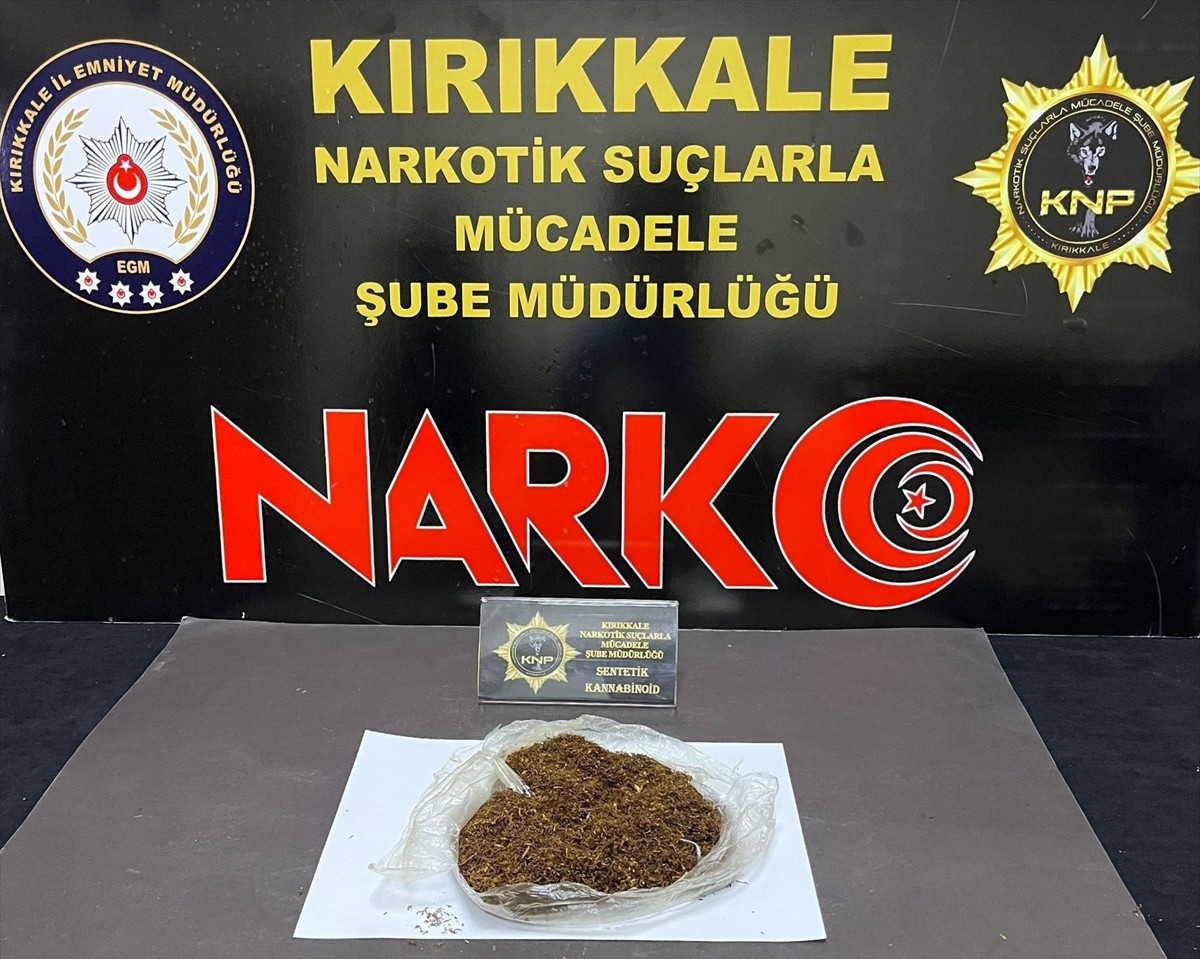 Kırıkkale'de uyuşturucu operasyonunda yakalanan zanlı tutuklandı.