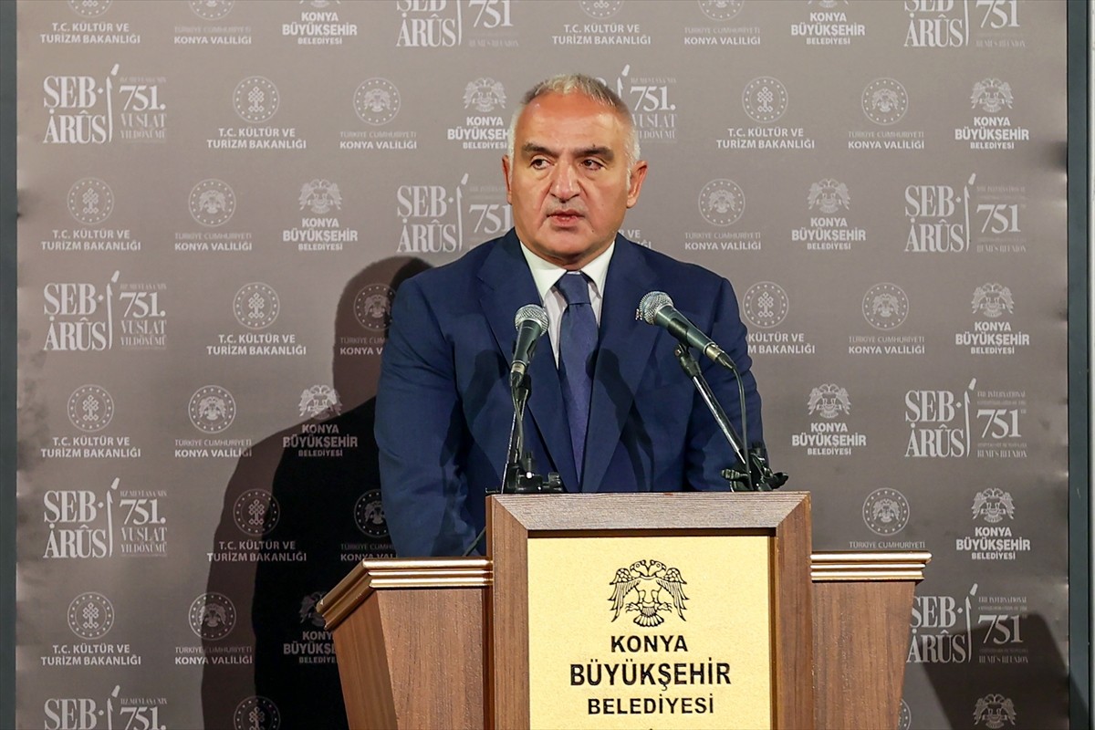 Kültür ve Turizm Bakanı Mehmet Nuri Ersoy, Konya'da 'Hz. Mevlana'nın 751. Vuslat Yıldönümü (Şeb-İ...