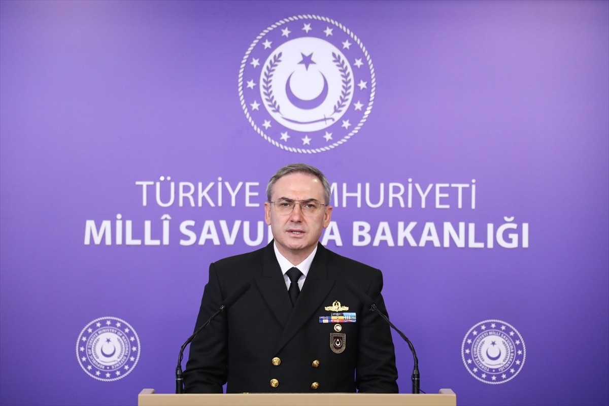 Milli Savunma Bakanlığı (MSB) Basın ve Halkla İlişkiler Müşaviri Tuğamiral Zeki Aktürk, Bakanlıkta...