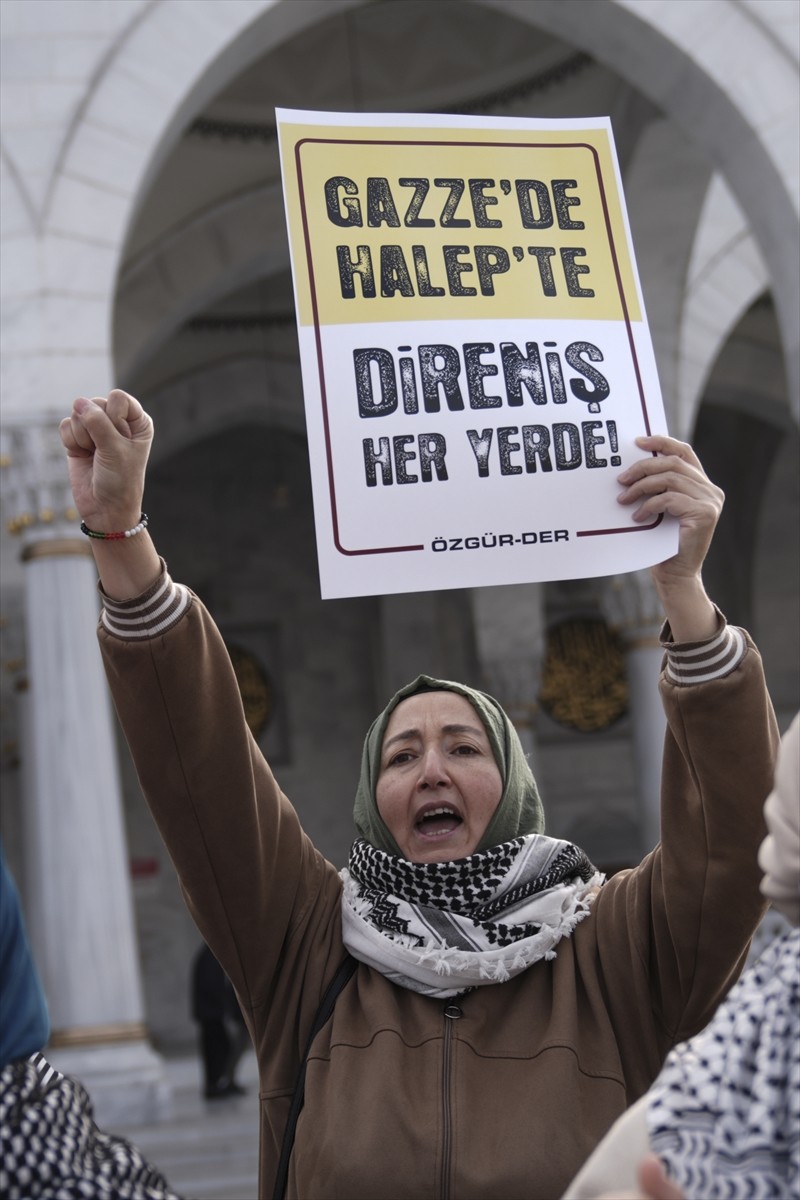 Özgür Düşünce ve Eğitim Hakları Derneği (Özgür-Der) Ankara Şubesi, Suriye'deki rejim karşıtı...