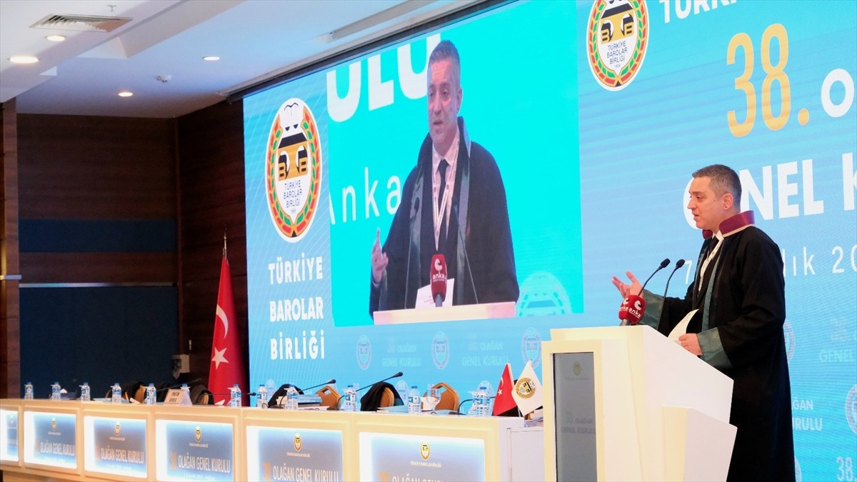 Türkiye Barolar Birliği 38. Olağan Genel Kurulu'nda, Türkiye Barolar Birliği başkanlığına, Ramiz...