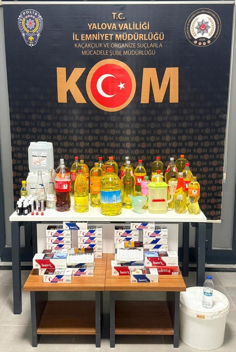 Yalova'da düzenlenen operasyonda 70 litre kaçak alkol ele geçirildi. Operasyonda 70 litre sahte...
