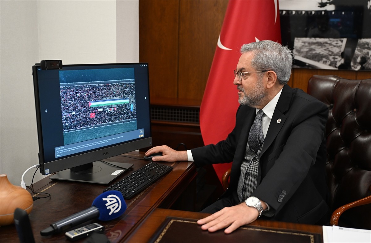 Ankara Üniversitesi Rektörü Prof. Dr. Necdet Ünüvar, Anadolu Ajansının (AA) gözünden 2024'e damga...