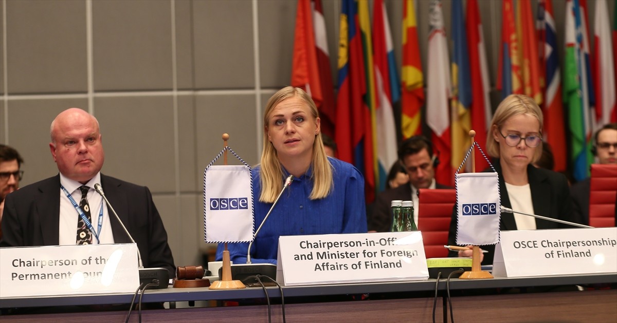 Avusturya'nın başkenti Viyana'da düzenlenen toplantıda Avrupa Güvenlik ve İşbirliği Teşkilatı...