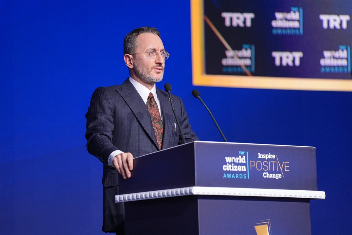 Cumhurbaşkanlığı İletişim Başkanı Fahrettin Altun, "TRT World Citizen Ödülleri" programına...