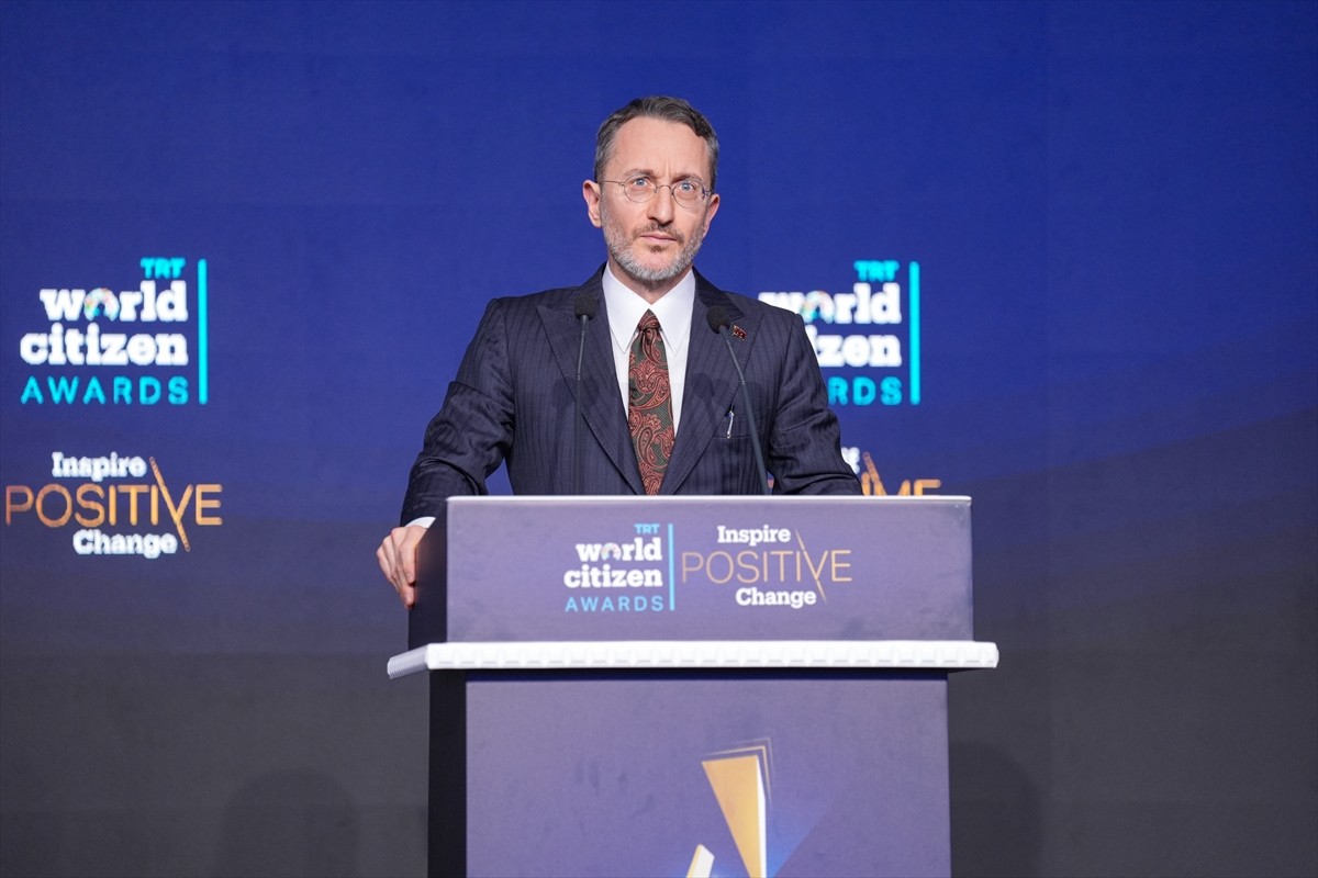 Cumhurbaşkanlığı İletişim Başkanı Fahrettin Altun, "TRT World Citizen Ödülleri" programına...