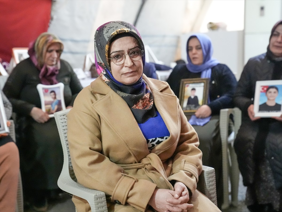 Diyarbakır'da oturma eylemi yapan ve terör örgütü PKK'dan kaçarak güvenlik güçlerine teslim olan...
