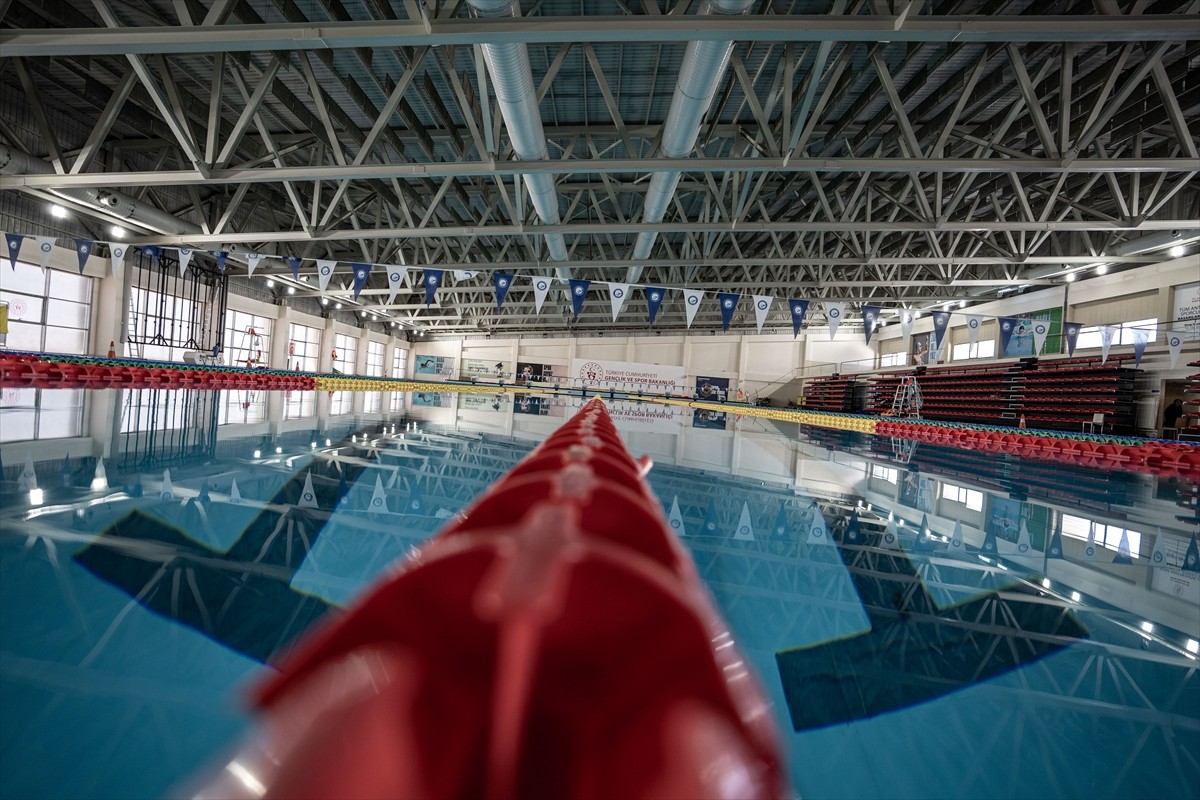 Erzurum'da 2024 yılında 32 ülkenin milli sporcularını ağırlayan Palandöken Olimpik Yüzme Havuzu...